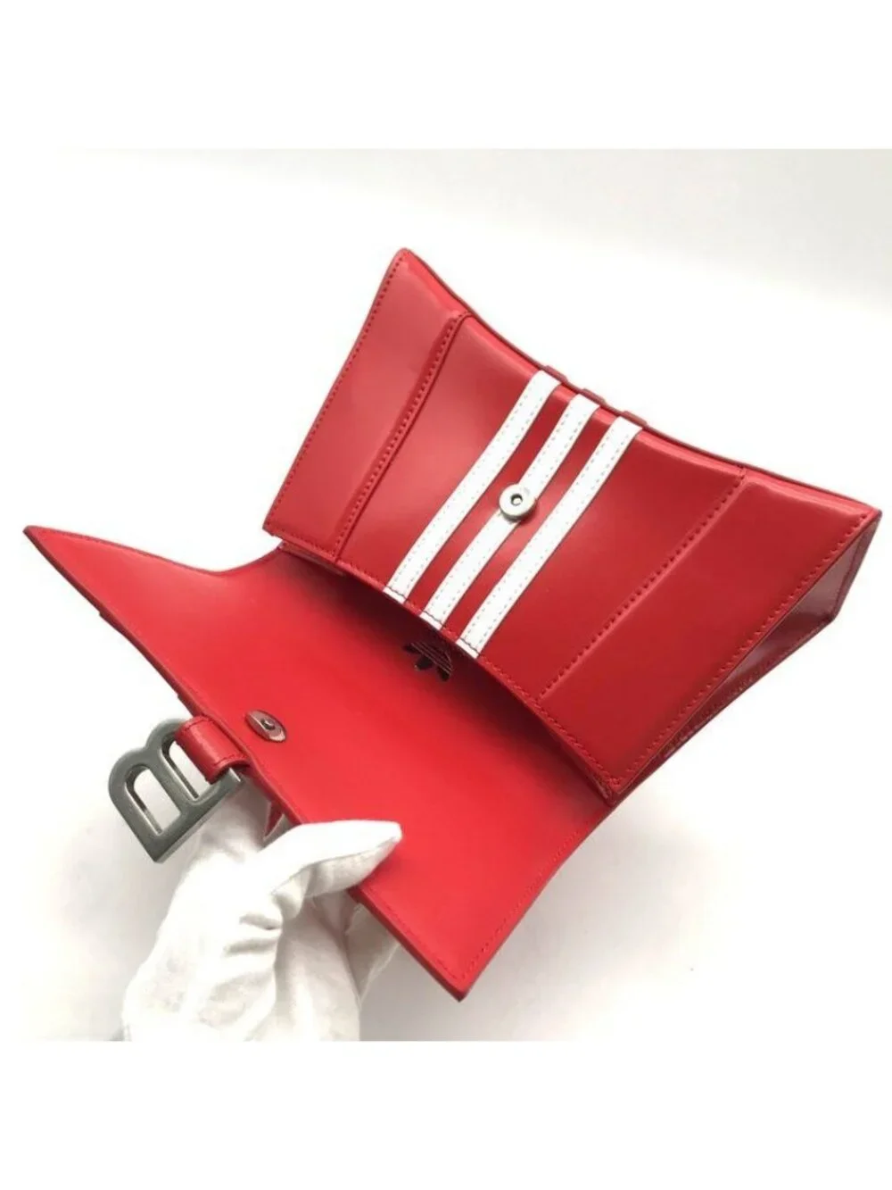 Balenciaga Adidas Collaboration 2-Way Bag Hourglass Small Red